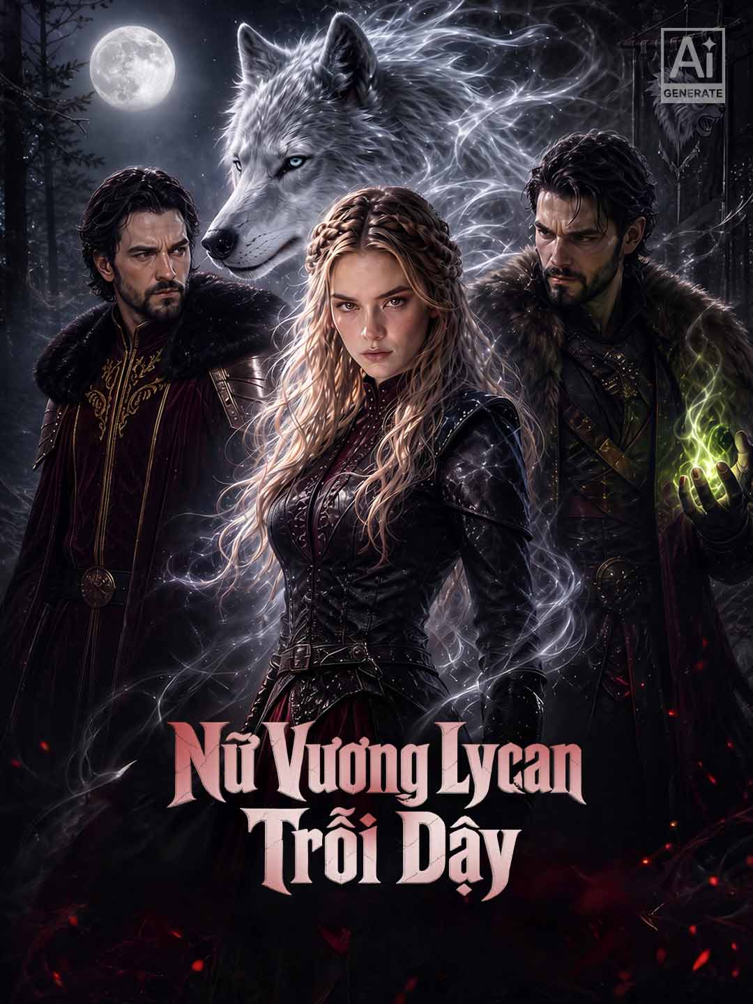 Poster phim ngắn Nữ Vương Lycan Trỗi Dậy