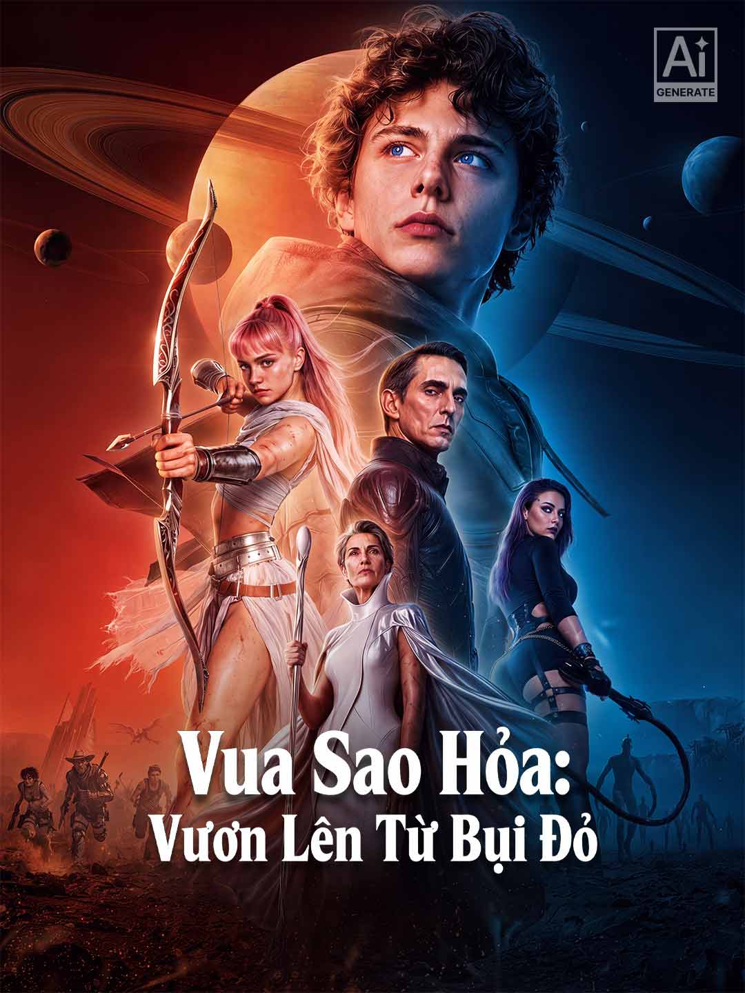 Poster phim ngắn Vua Sao Hỏa: Vươn Lên Từ Bụi Đỏ